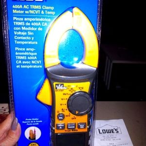 New with receipt IDEAL 400A AC TRMS Clamp meter w/ NCVT & Temp